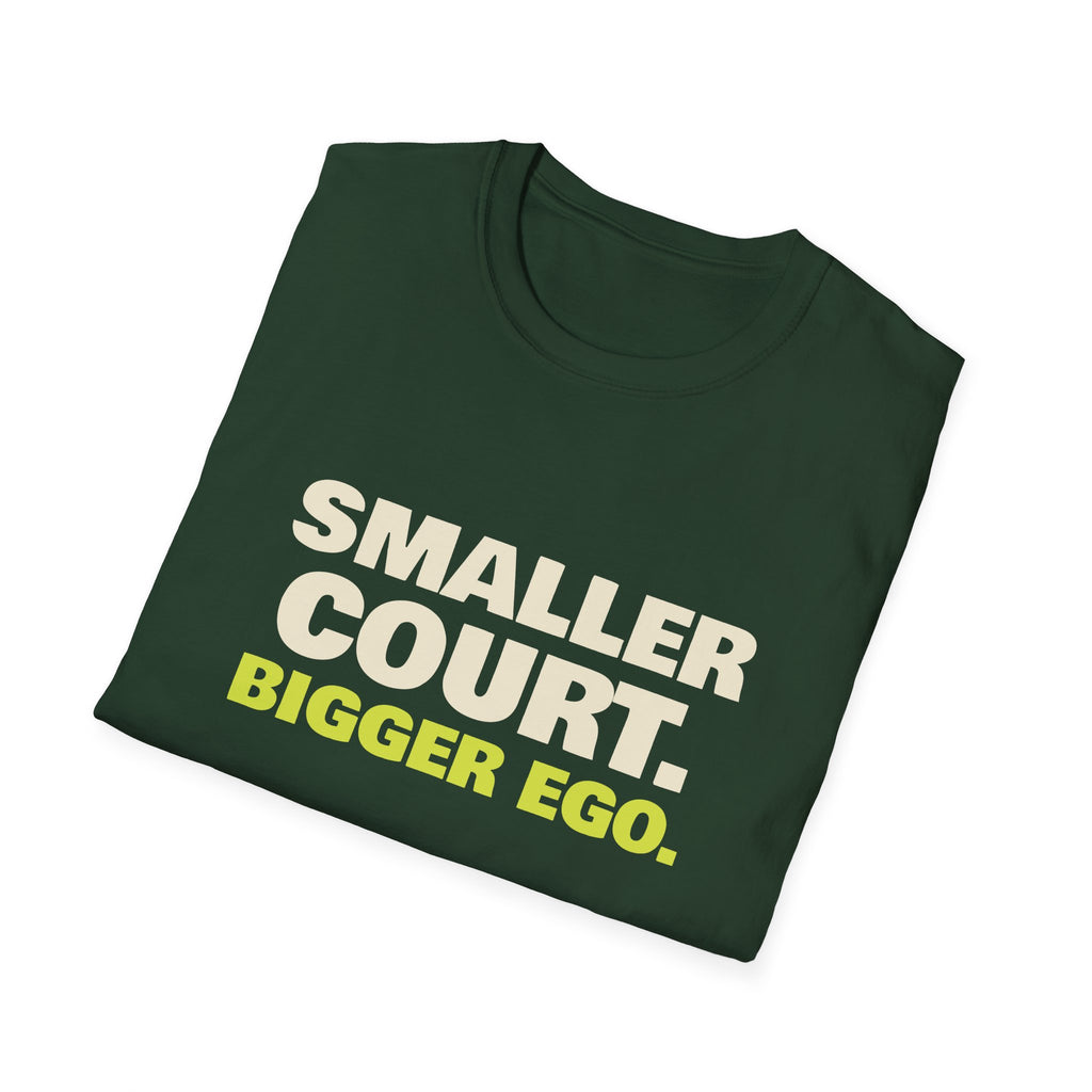 Smaller Court. Bigger Ego – Funny Tennis vs Pickleball T-Shirt