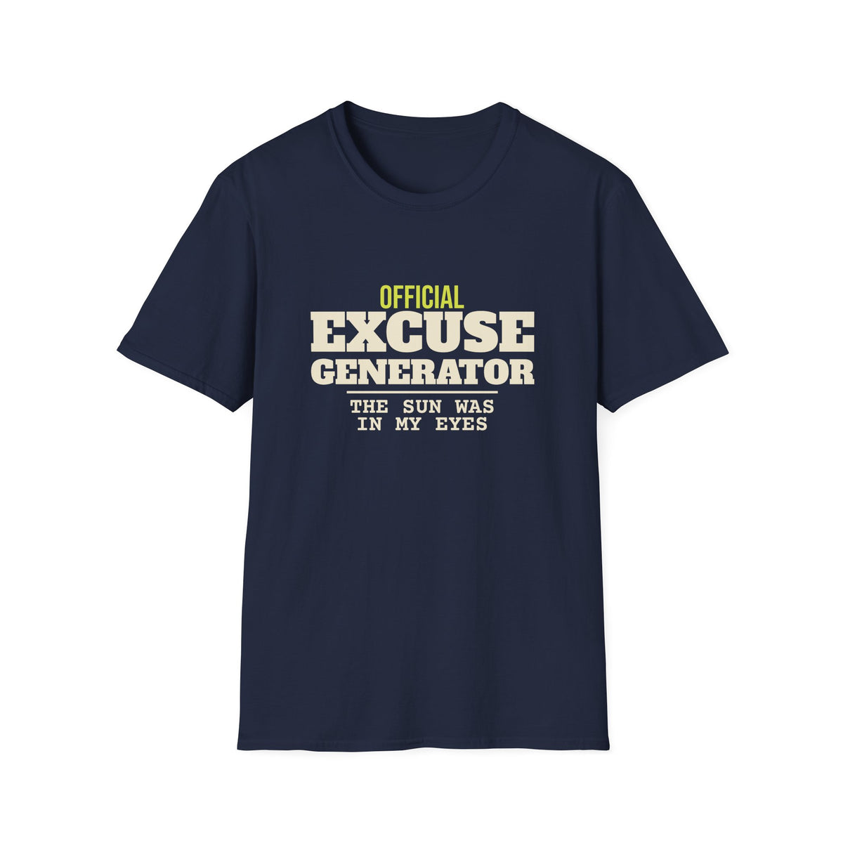 Official Excuse Generator – Funny Pickleball T-Shirt