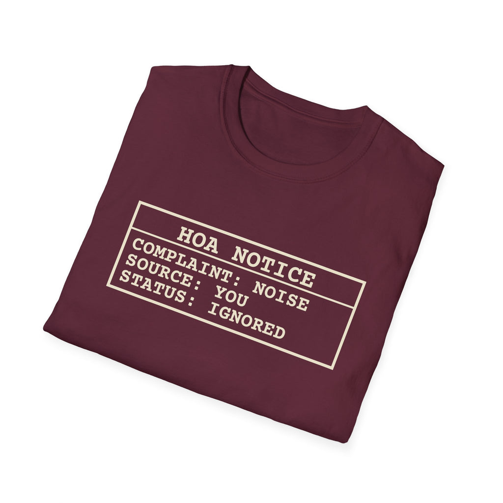 HOA Notice – Funny Pickleball T-Shirt
