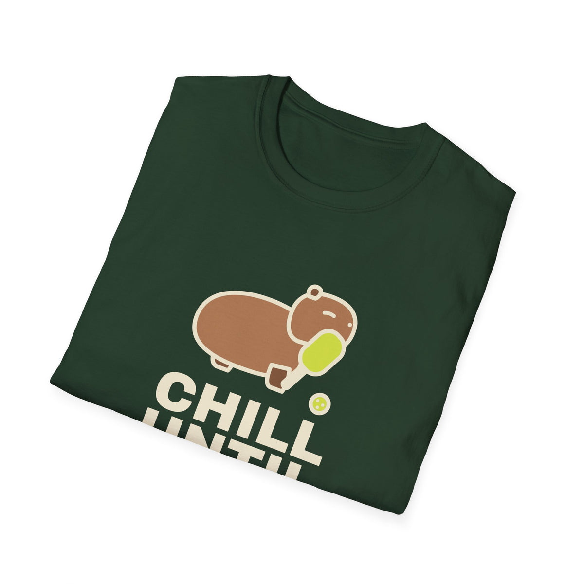 Chill Until Someone Calls It Out – Funny Capybara Pickleball T-Shirt