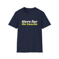 Here for the Snacks – Funny Pickleball T-Shirt