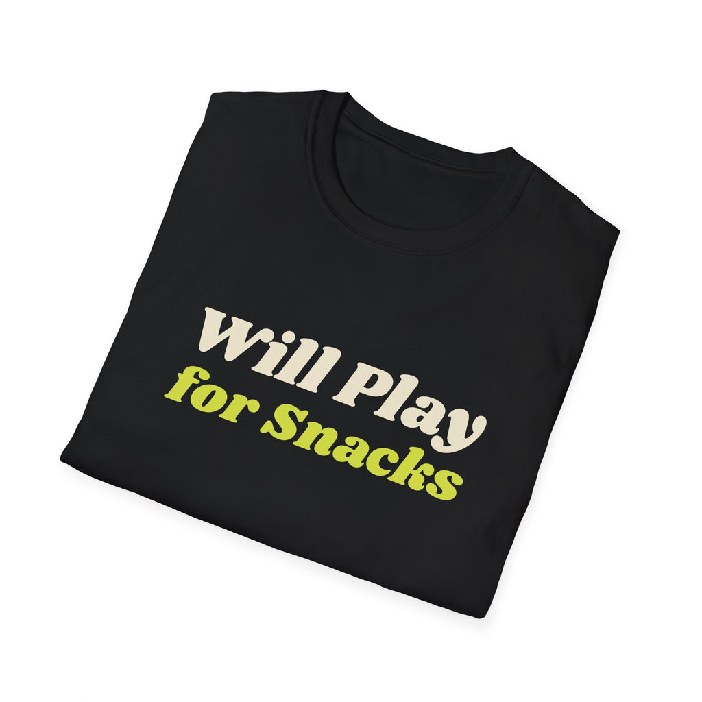 Will Play for Snacks – Funny Pickleball T-Shirt