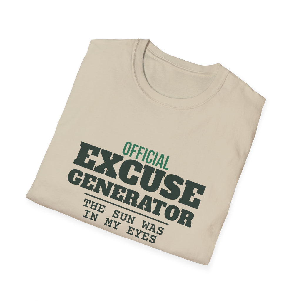 Official Excuse Generator – Funny Pickleball T-Shirt
