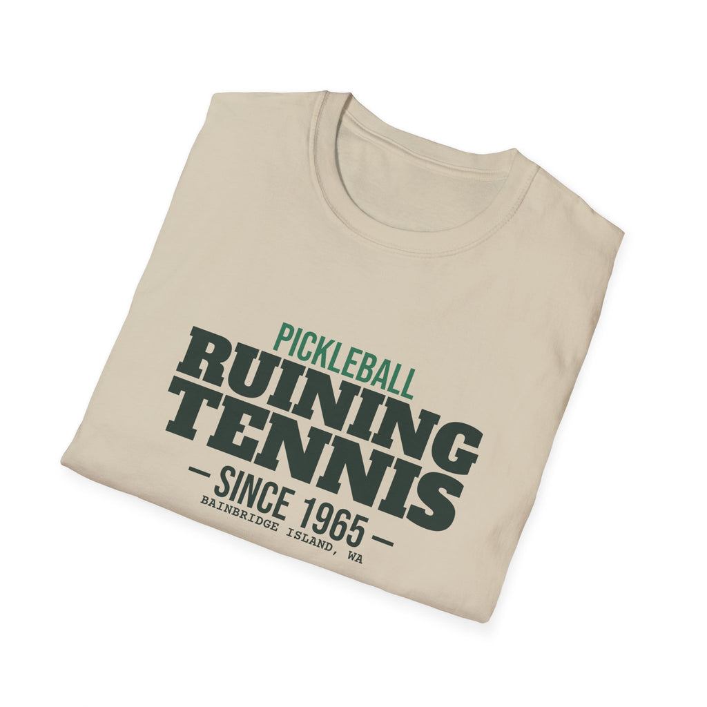 Pickleball: Ruining Tennis Since 1965 – Funny Tennis vs Pickleball T-Shirt