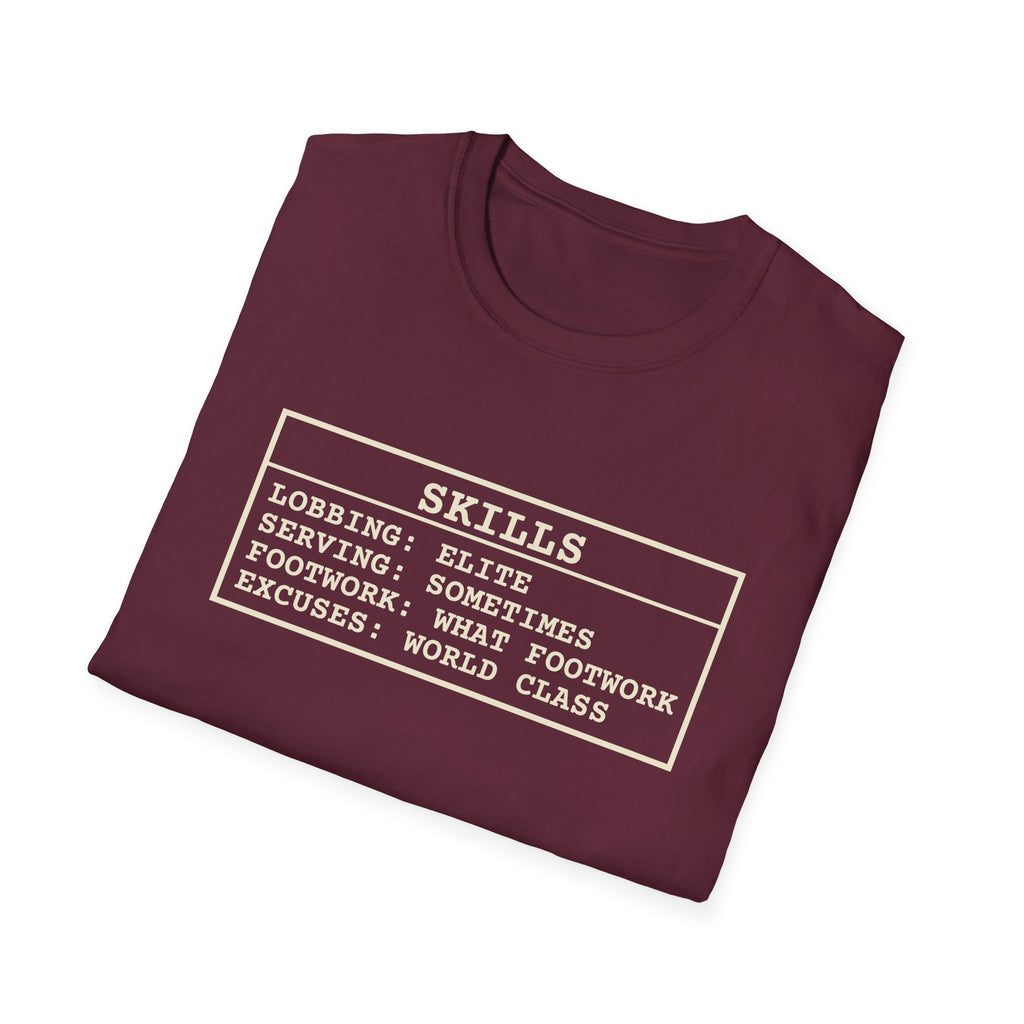 Skills – Funny Pickleball T-Shirt