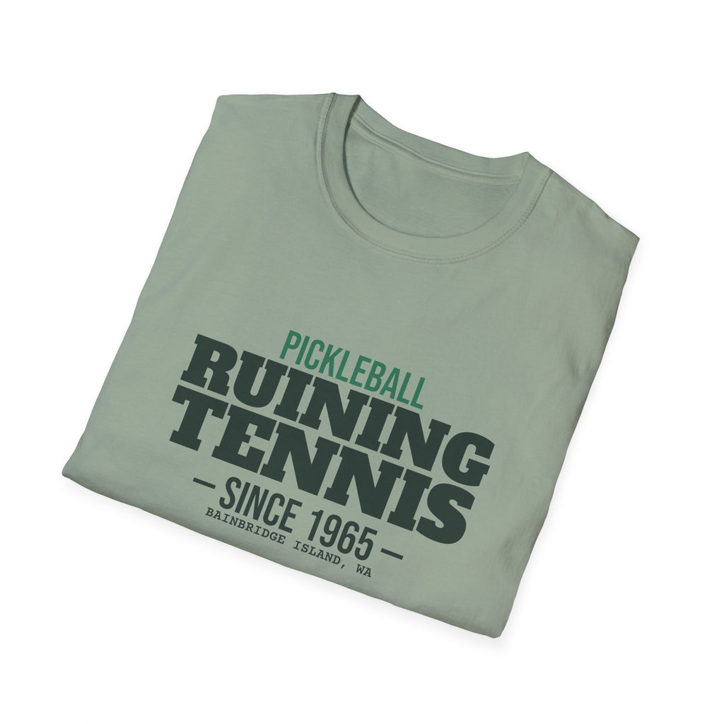 Pickleball: Ruining Tennis Since 1965 – Funny Tennis vs Pickleball T-Shirt