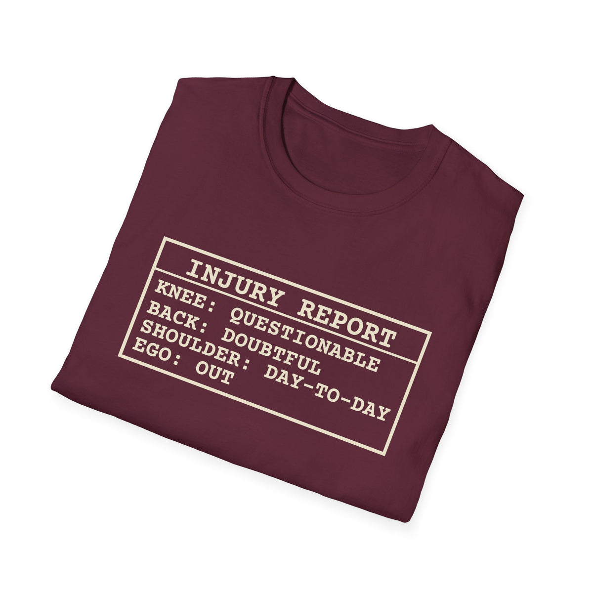 Injury Report – Funny Pickleball T-Shirt