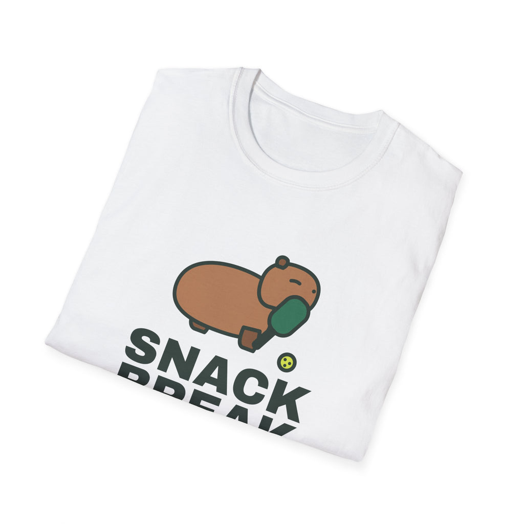 Snack Break After Every Point – Funny Capybara Pickleball T-Shirt