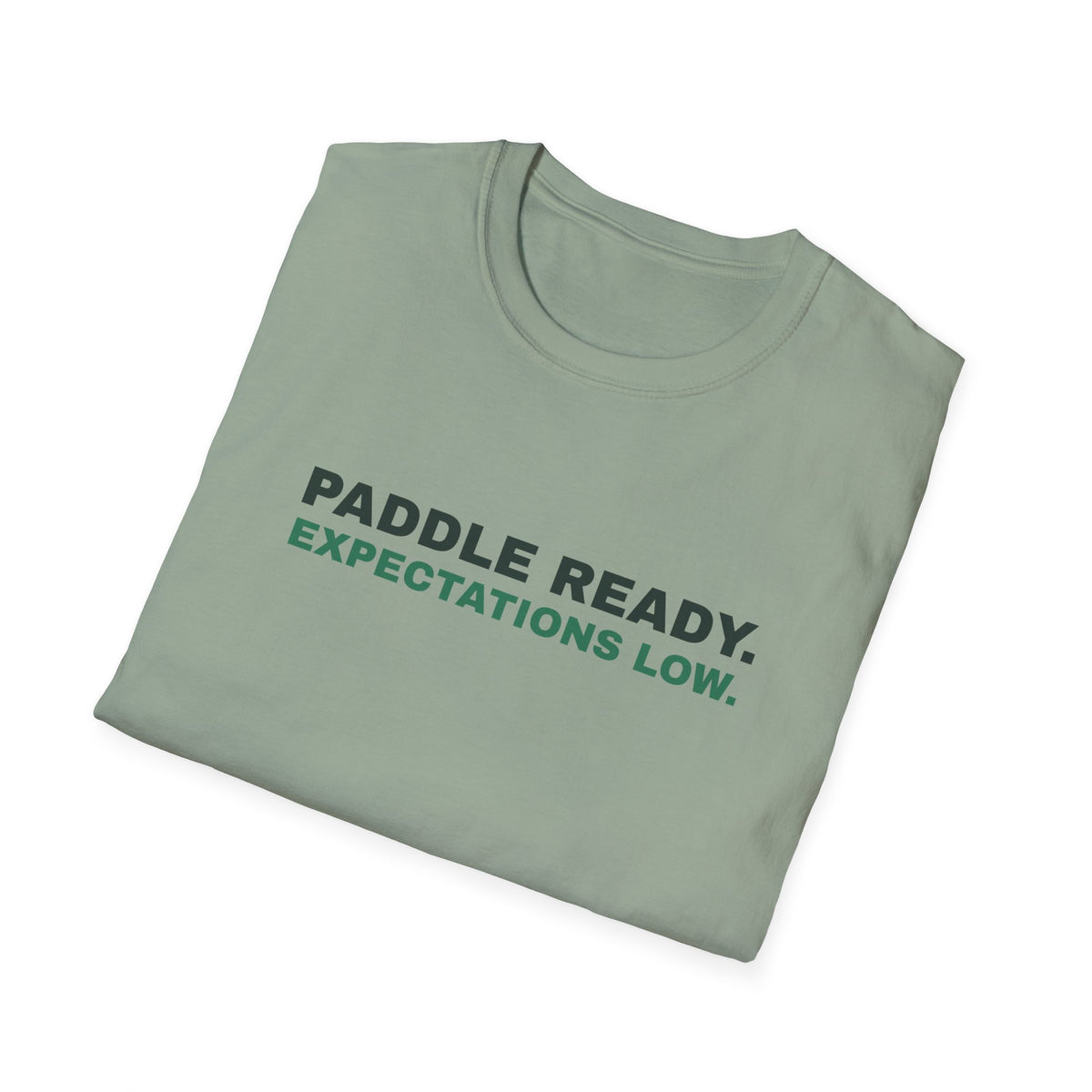 Paddle Ready. Expectations Low – Funny Pickleball T-Shirt
