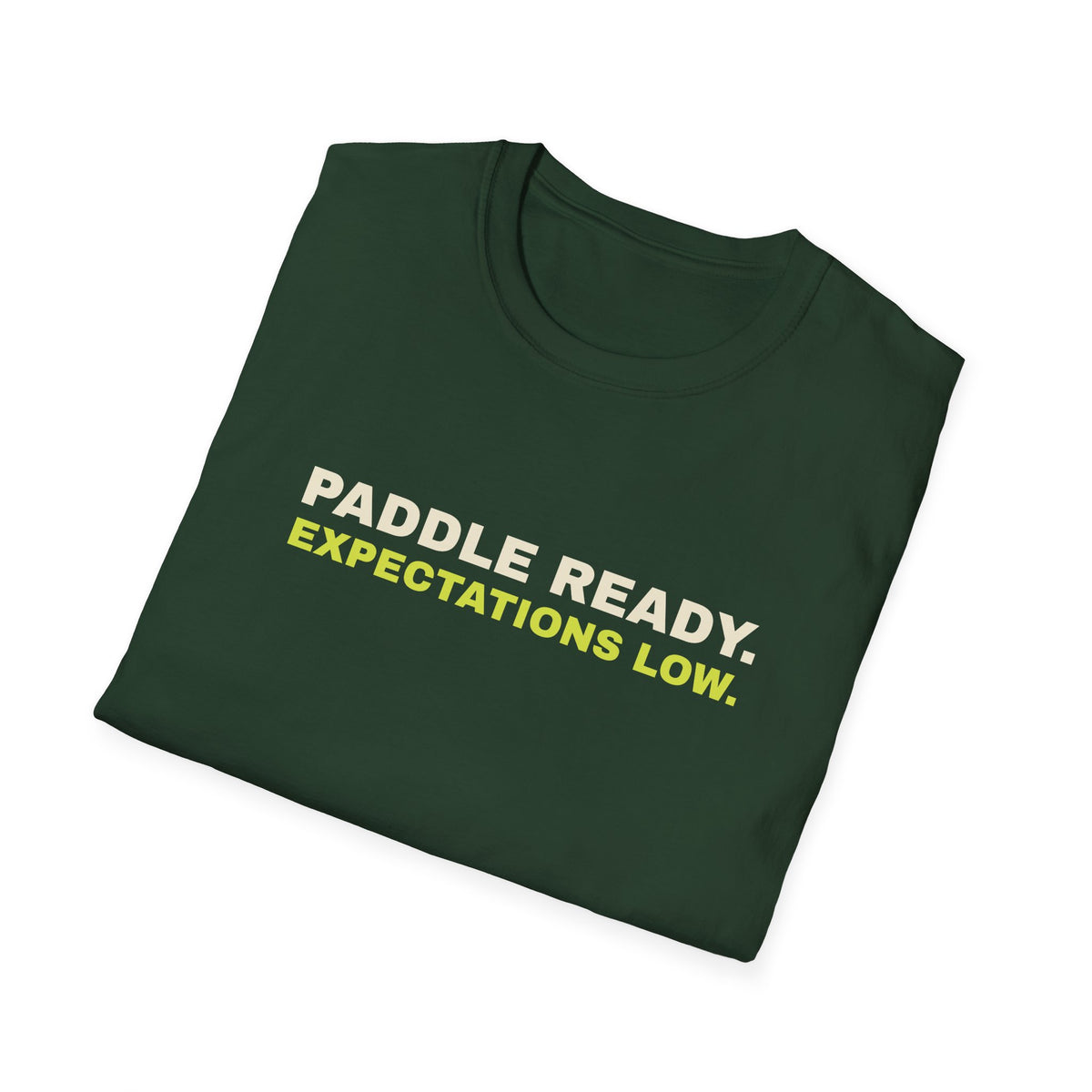 Paddle Ready. Expectations Low – Funny Pickleball T-Shirt